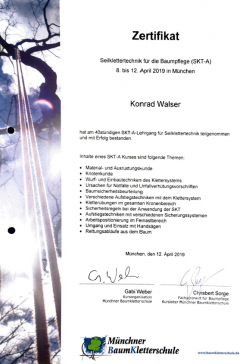 Zertifikat SKT-A Walser